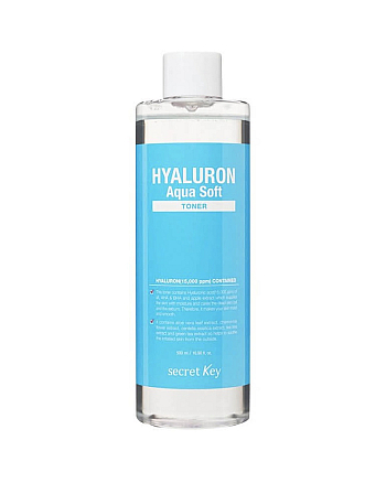 Secret Key Hyaluron Aqua Soft Toner - Тонер гиалуроновый 500 мл - hairs-russia.ru